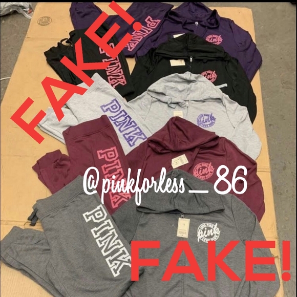 ๐ซFAKE VS PINK SOCKS๐ซ BUYER BEWARE! - Picture 9 of 15